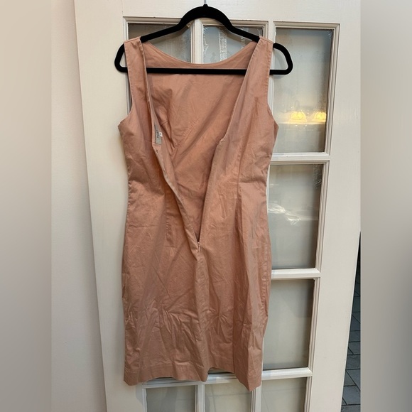 Hoss Intropia Sheath Dress Nude Pink Coral Business Cocktail Party Size US 8 Med - Picture 3 of 9